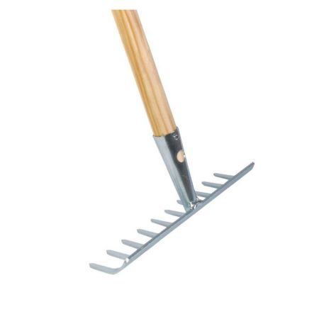 Gartenrechen 10z. Galv. mit 160 cm stiel