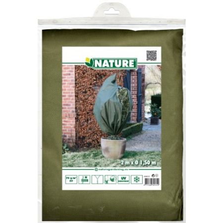 Winterabdeckhusse Reißverschluss grün Ø˜Durchmesser1.5m x 2m