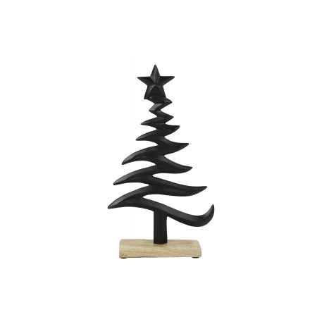 Ornament Weihnachtsbaum Rohan L schwarz