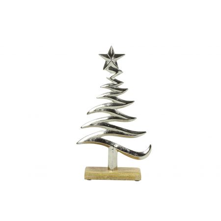 Ornament Weihnachtsbaum Rohan L Silber