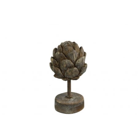 Ornament Artischocke Davor S grau