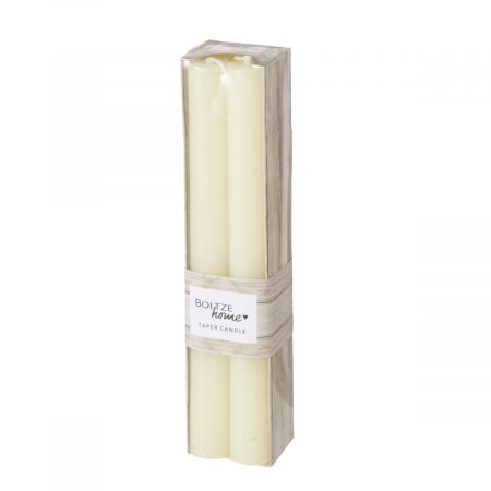 Melia Stabkerze, 4 Stück, H 20 cm, D 2,2 cm, Paraffin