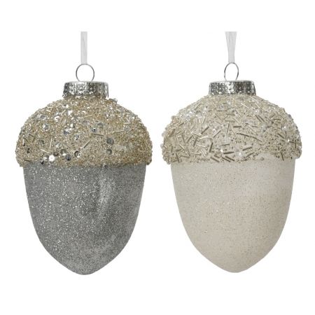 Ornament Tannenzapfen L10B10H12,5cm verschiedene Arten