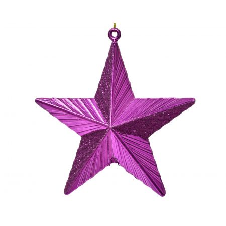 Ornament Stern L2B9,5H9cm violett