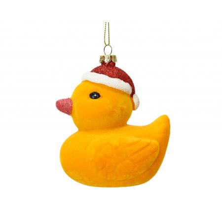 Ornament Ente L8,8B6,5H9,4cm Gelb