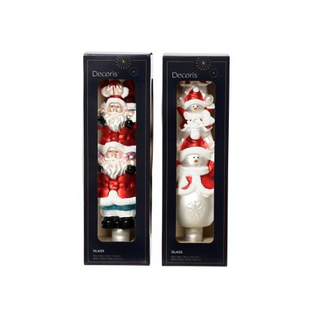 Spitze Glas d9h31cm verschiedene Arten 