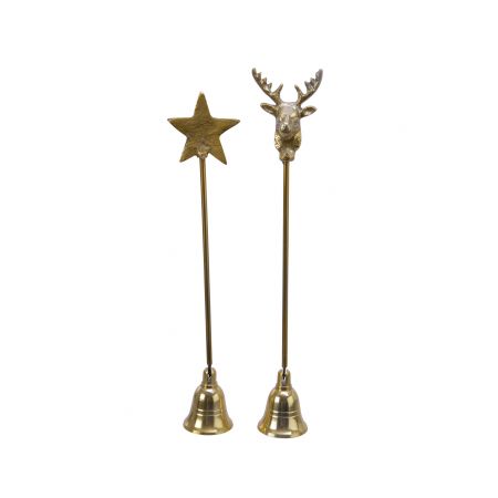 Kerzenlöscher Aluminium L6B26H5cm Gold verschiende Arten 