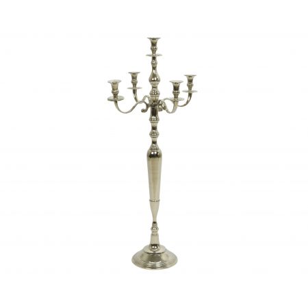 Kerzenständer Aluminium L45h100cm Silber