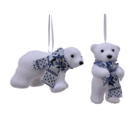 Ornament  Schaum Eisbär weiß verschiedene Arten