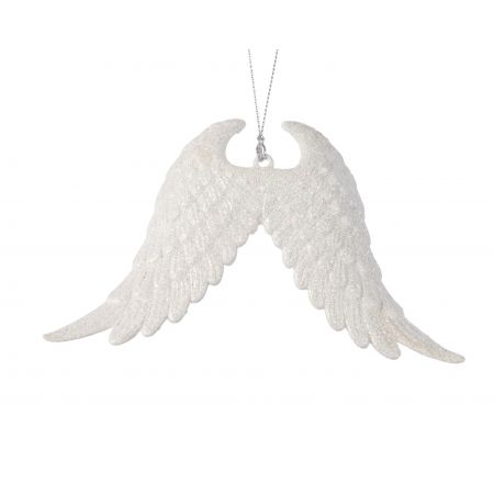 Ornament L2B16H10cm Flügel vergoldet Gew