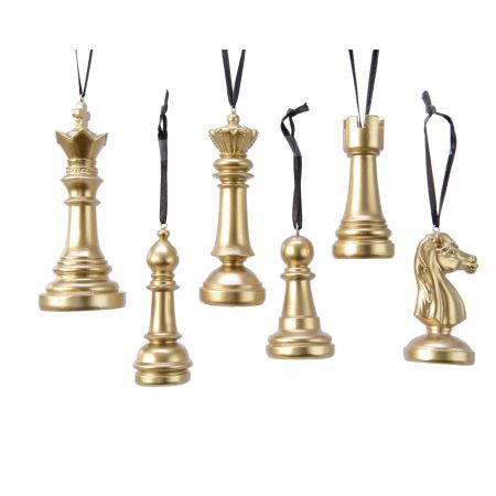 Ornament Polyresin Figur H8cm gold Verchiedene Arten 