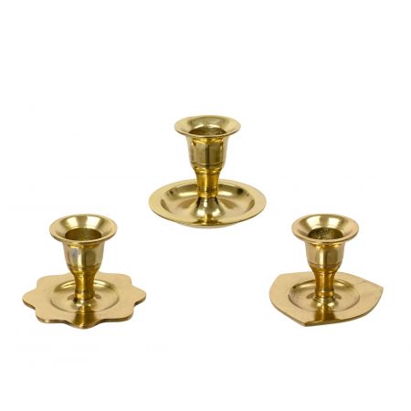Kerzenständer Aluminium L7B7H6cm Gold verschiende Arten 
