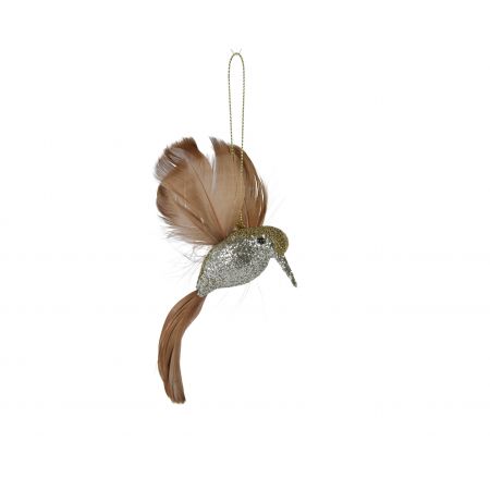 Ornament Schaumstoff vVogel L12B6,5H8cm braun
