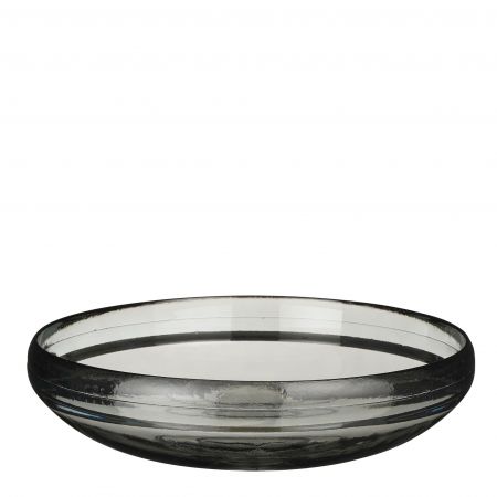 Juul schaal recycled glas grau - h9xd35cm