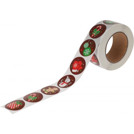 AUFKLEBER ROLLE WEIHNACHTEN 120 ST