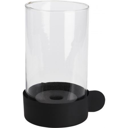 KERZENHALTER AMBIENTELICHT 20CM SCHWARZ