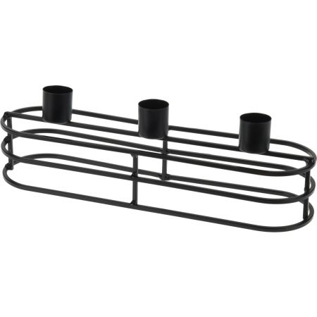 KERZENHALTER OVAL 3TASSEN 30X8CM