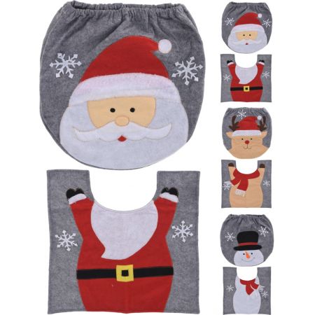 WC-ABDECKUNG 2ER-SET WEIHNACHTEN 3SORT