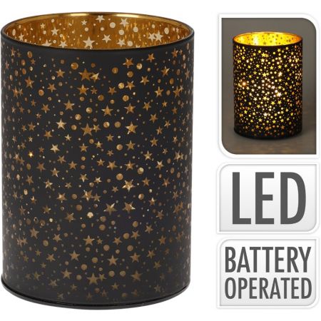 LED-ROHRGLAS 9X12CM SCHWARZ