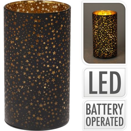 LED-ROHRGLAS 9X16CM SCHWARZ