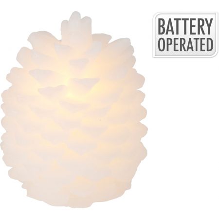 PINIENKEGEL LED-KERZE 9CM WW