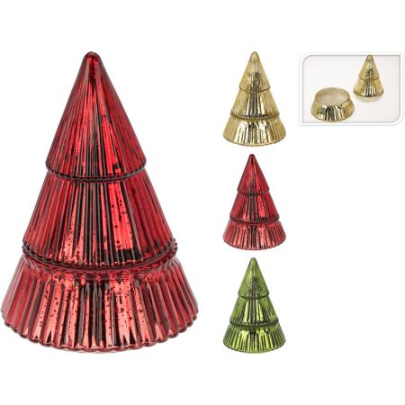 DUFTKERZE IM WEIHNACHTSBAUMGLAS 17