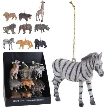 HÄNGDEKO SAFARI 12CM 9ASS