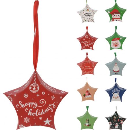 GESCHENKBOX 12CM HÄNGDEKO 10 STK