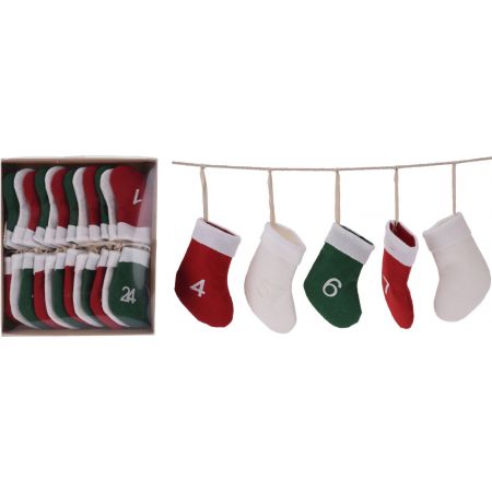 ADVENTSKALENDER GIRLANDENSOCKEN