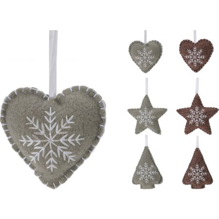 HÄNGDEKO-WEIHNACHTSARTIKEL 10CM 6SORT
