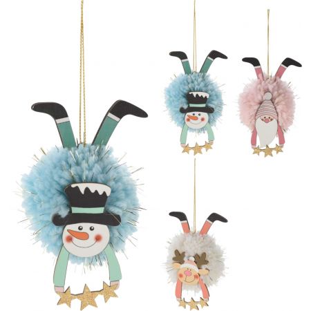 HÄNGDEKO WEIHNACHTSFIGUR STERN 3SORTIMENT