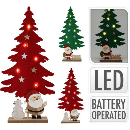 WEIHNACHTSBAUM MIT WEIHNACHTSMANN LED 34C