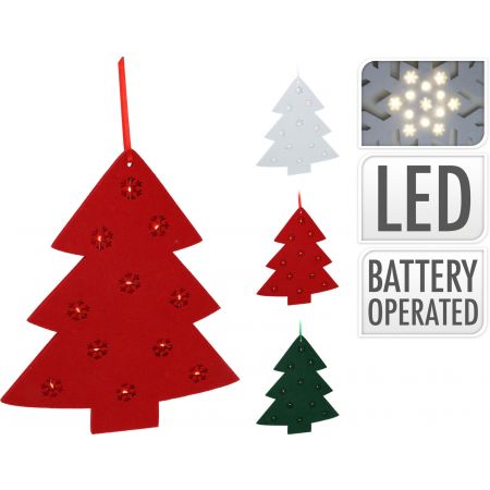 BAUM MIT LED-HÄNGDEKO 37CM ????3AS