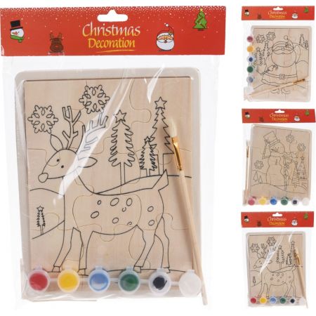 DEKOSET WEIHNACHTSPUZZLE 3SORT