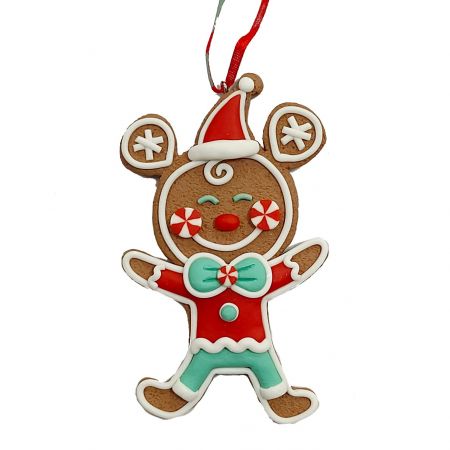 GINGERBREAD MICKEY ORN