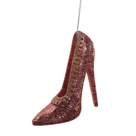 ACRYLIC ROSEGOLD HIGH HEEL ORN 2/A