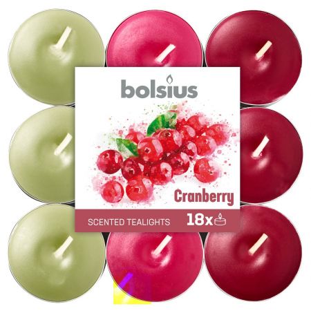 Duftkerzen Flatpack Multi 18 Stück Cranberry  
