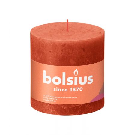 Rustik-Stumpenkerze 100/100 Earthy Orange  