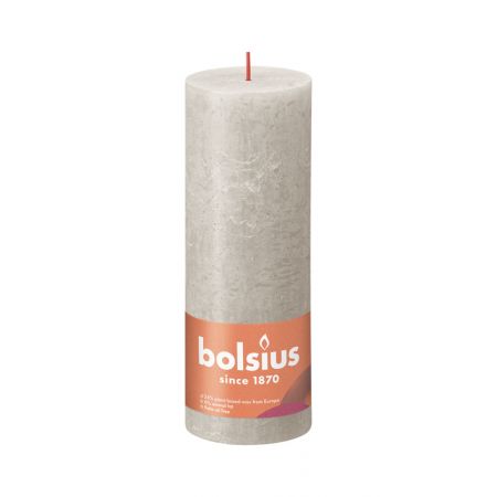 Rustik-Stumpenkerze 190/68 Sandy Grey  