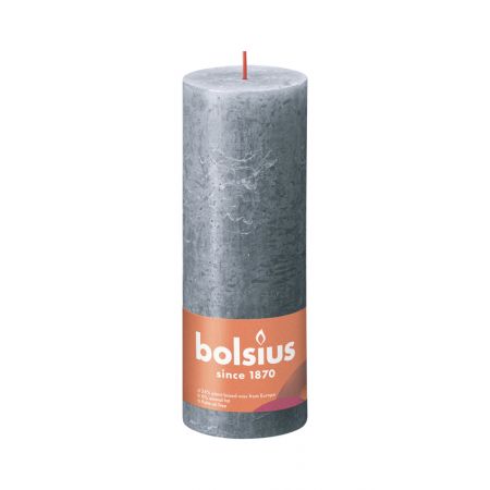 Rustik-Stumpenkerze 190/68 Slate Blue  