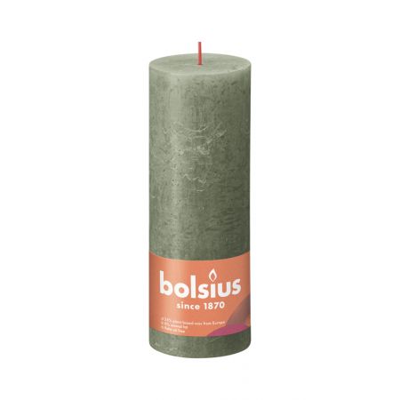 Rustik-Stumpenkerze 190/68 Fresh Olive  