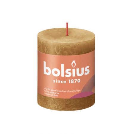 Rustik-Stumpenkerze 80/68 Spice Brown  