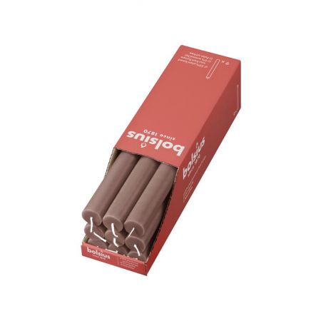 Rustikale Tischkerze 9 Stück Rustic Taupe