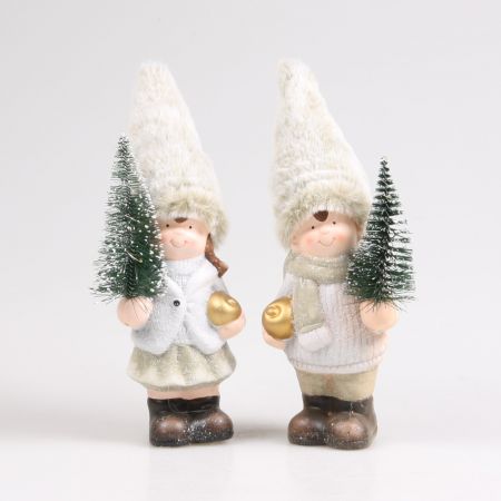 J+M MIT WEIHNACHTSBAUM LED GRÜN 12X7X24 CM