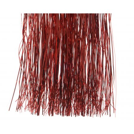 Lametta Vinyl glänzend L50B40cm Weihnachtsrot