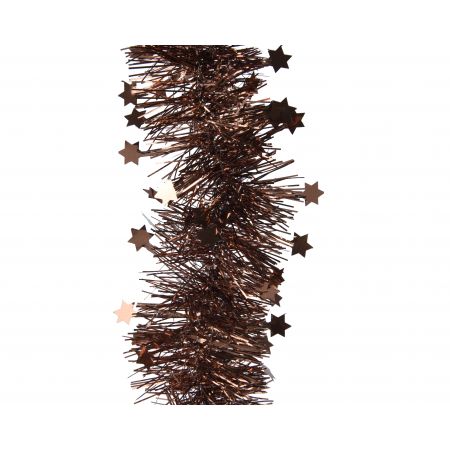 Girlande lametta star d10l270cm espresso