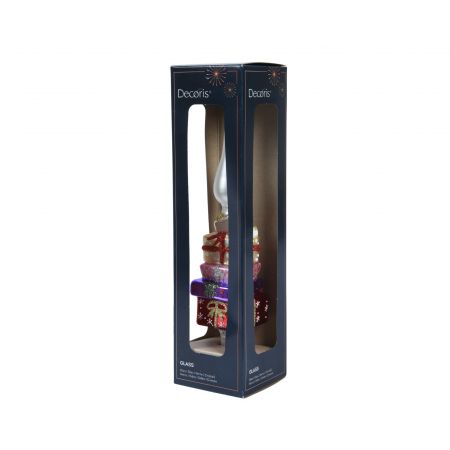 Spitze Glas d6h29cm multi