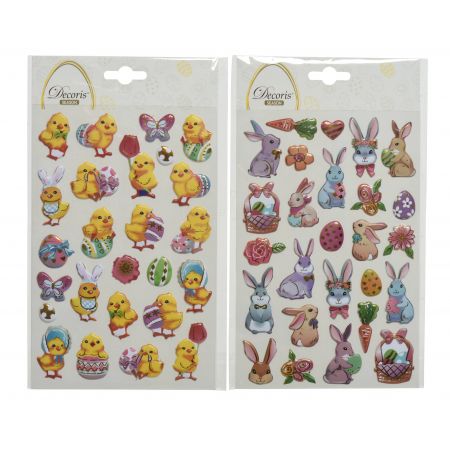 Sticker plastic 2ass assortie L.0.1cm x W.14cm x H.20.8cm
