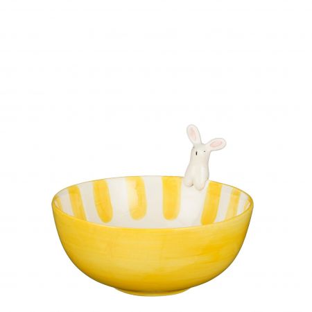 Schüssel Hase gelb – H9,5xT14cm