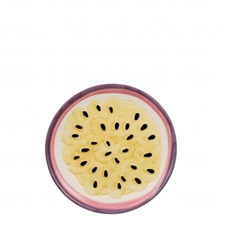 Exotica Frühstücksteller Passionsfrucht lila – H2xT20,5cm
